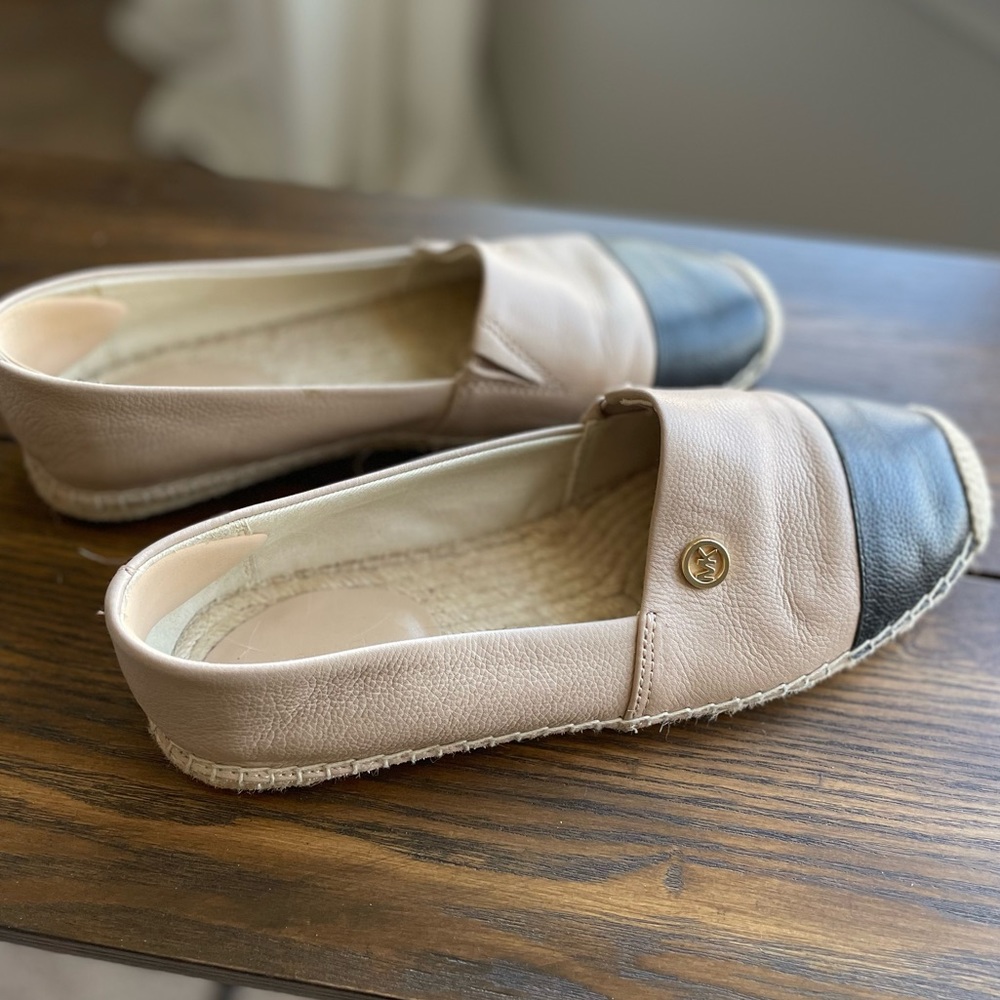 Michael Kors leather espadrilles, size 8, like new condition